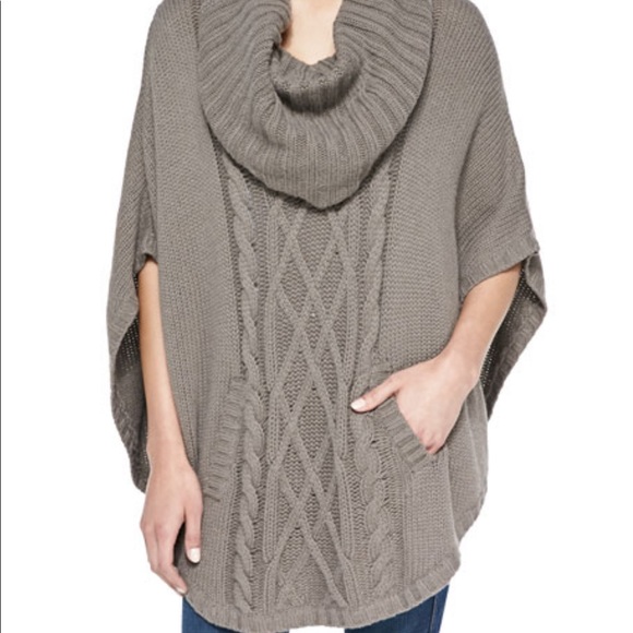 Autumn Cashmere wool,cashmere ,blend poncho. One size . Worn once. Cocoa colour - Picture 5 of 7